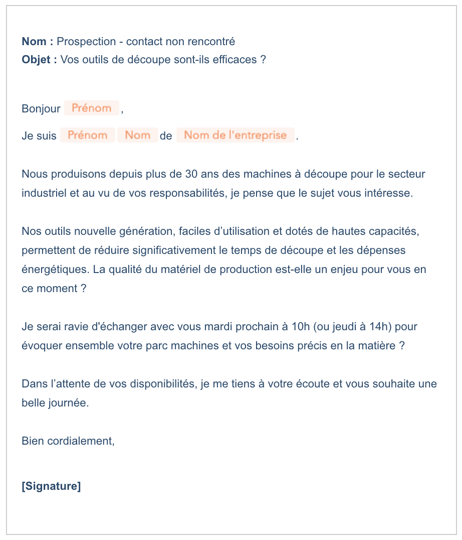 Exemples De Mails De Prospection R Ussis Agence Marketing Digital