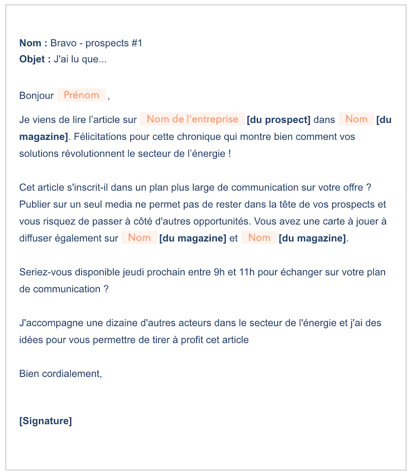 5 exemples d’emails de prospection réussis  Agence Marketing Digital