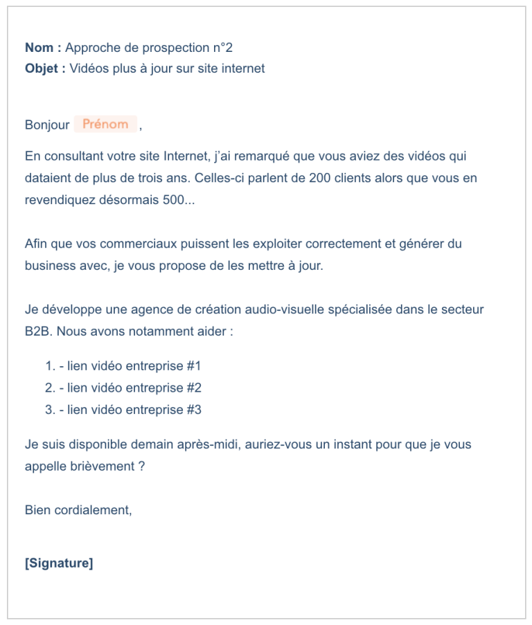 5 Exemples D’e-mails De Prospection Réussis - Agence Marketing Digital ...